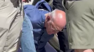 Napadač na Charlieja Kirka?, hapšenje/Prtsc