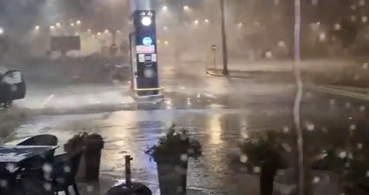 Nevrijeme u Mostaru, kiša/Prtsc