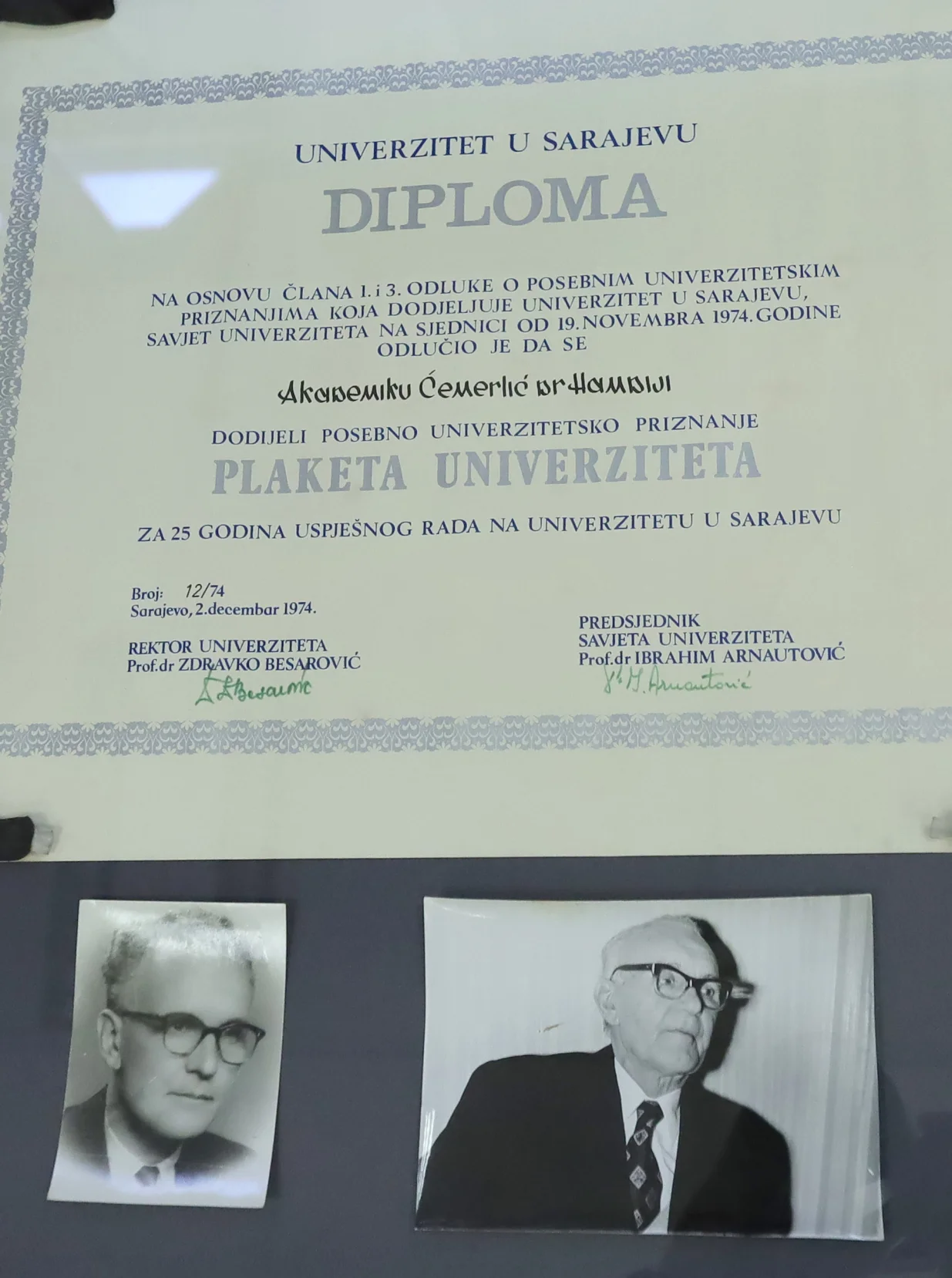 Gazi Husrev-begova biblioteka- okrugli sto i izložba povodom obilježavanja 120. godišnjice rođenja akademika Hamdije Ćemerlića/Senad Gubelić