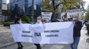 Štrajk medicinara u HKN/AA/Željko Milicevic