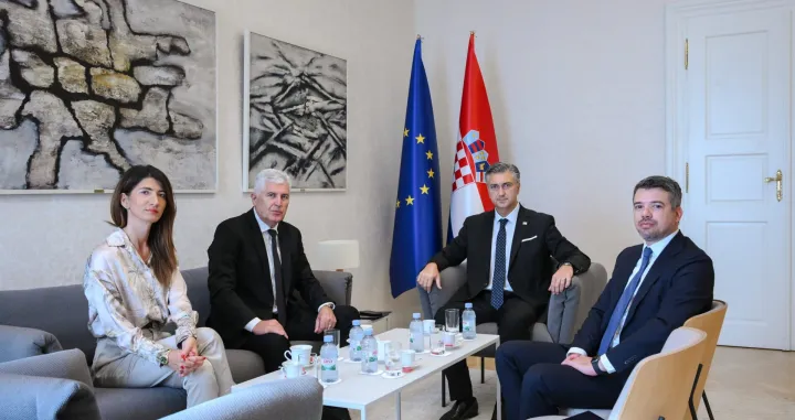 andrej plenković i dragan čović, sastanak u zagrebu X/X