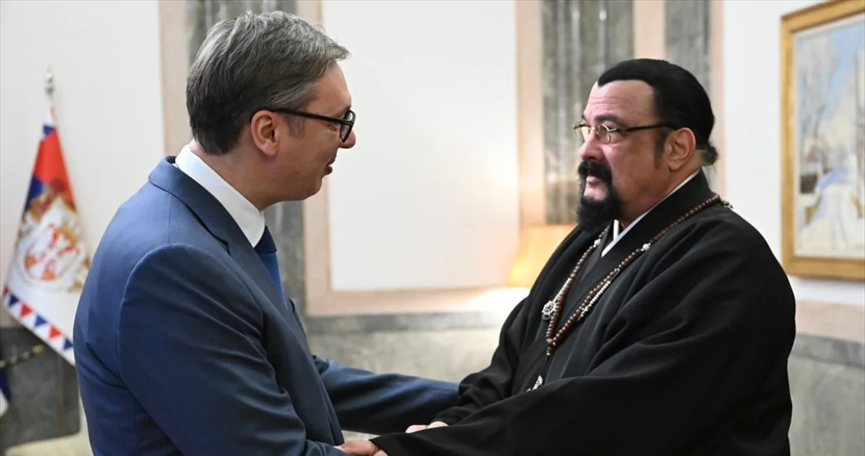 Aleksandar Vučić i Steven Seagal//