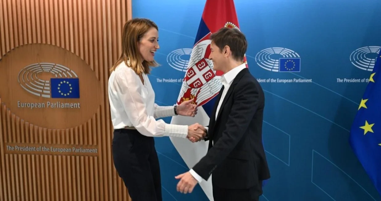 Roberta Metsola i Ana Brnabić/