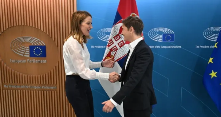 Roberta Metsola i Ana Brnabić/