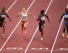 World Athletics Championships Tokyo 2025 - Women's 100m Round 1 - Japan National Stadium, Tokyo, Japan - September 13, 2025 Britain's Daryll Neita crosses the line after winning her race during the heats REUTERS/Dylan Martinez/Foto: Dylan Martinez