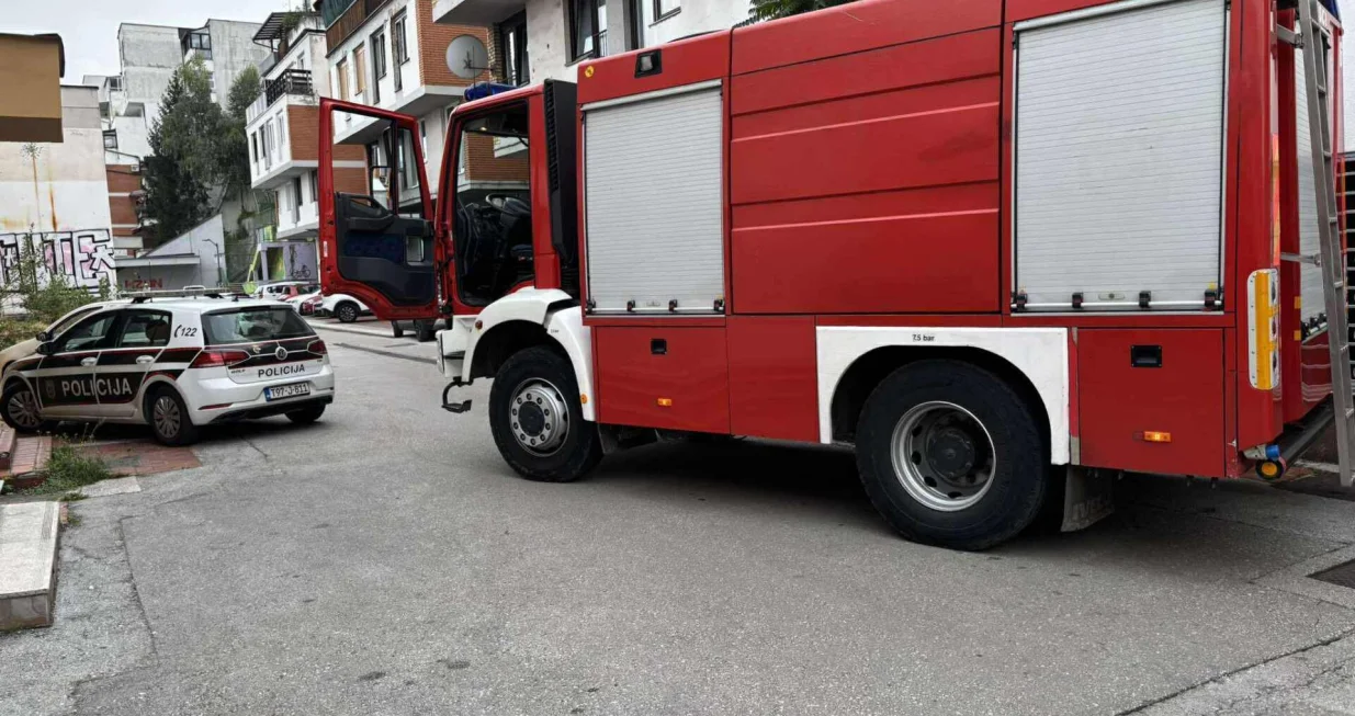 Ulica Avde Hume Sarajevo, Ciglane, policija, MUP KS, policijska patrola, vatrogasci, PVJ Sarajevo/Nedim Fetahović