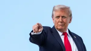 U.S. President Donald Trump gestures, while he boards Air Force One, as he departs for New York at Joint Base Andrews, Maryland, U.S., September 11, 2025. REUTERS/Ken Cedeno  TPX IMAGES OF THE DAY/Ken Cedeno