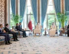 Emir of Qatar Sheikh Tamim bin Hamad Al Thani meets with Iranian Foreign Minister Abbas Araghchi, in Doha, Qatar, September 4, 2025. Amiri Diwan/Handout via REUTERS THIS IMAGE HAS BEEN SUPPLIED BY A THIRD PARTY/Amiri Diwan