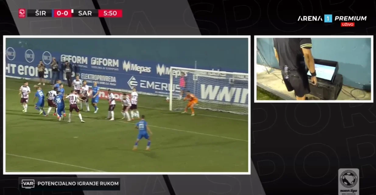 Nevjerovatna odluka Marića na meču Široki Brijeg - Sarajevo (FOTO: Screenshot/Arenasport)/Foto: 