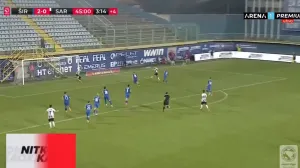 Gol Sarajeva za 2:1 protiv Širokog Brijega (FOTO: Screenshot/Arenasport)/Foto: 