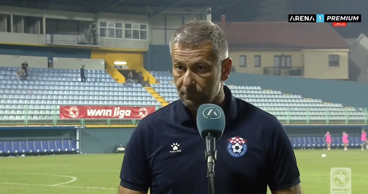 Klafurić nakon pobjede protiv Sarajeva (FOTO: Screenshot/Arenasport)/Foto: 