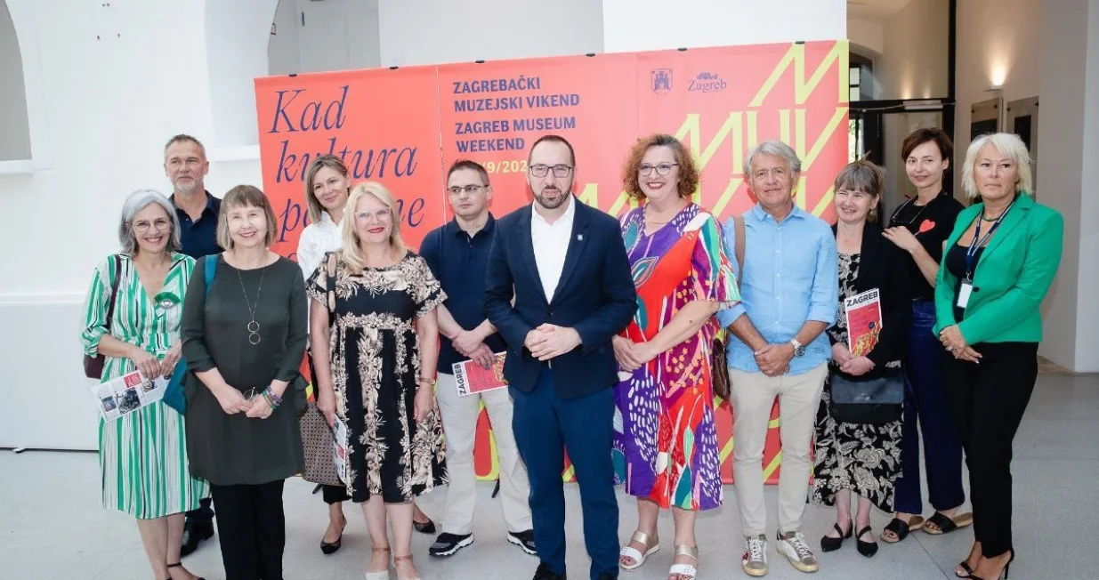 Tomislav Tomašević, Emina Višnić i ravnatelji muzeja/