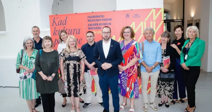 Tomislav Tomašević, Emina Višnić i ravnatelji muzeja/