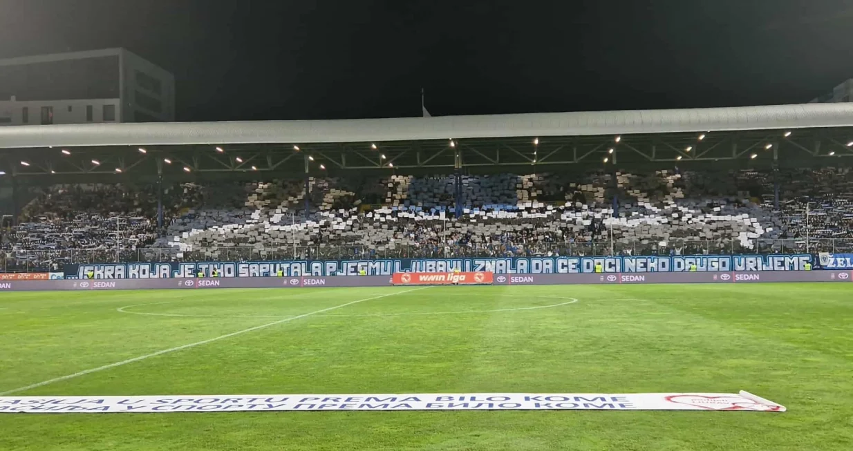 Koreografija navijača Željezničara/Foto: 