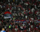 Soccer Football - World Cup - UEFA Qualifiers - Group K - Serbia v England - Stadion Rajko Mitic, Belgrade, Serbia - September 9, 2025 Serbia fans in the stands Action Images via Reuters/Andrew Boyers/Foto: Andrew Boyers