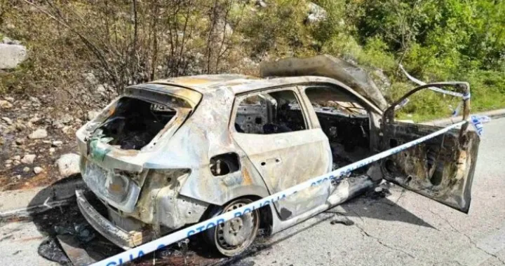Izgorio automobil, Drežnica kod Mostara, taxi vozilo, preminuo vozač?/Mostar.live