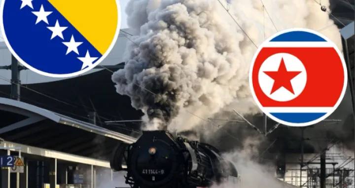 sjeverna koreja, bosna i hercegovina, parna lokomotiva, voz, industrija/Screenshot