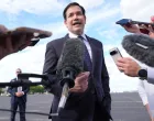 U.S. Secretary of State Marco Rubio speaks to reporters before boarding his plane at Homestead Air Reserve Base in Homestead, Florida, U.S., en route to Mexico City, September 2, 2025. Jacquelyn Martin/Pool via REUTERS/Jacquelyn Martin