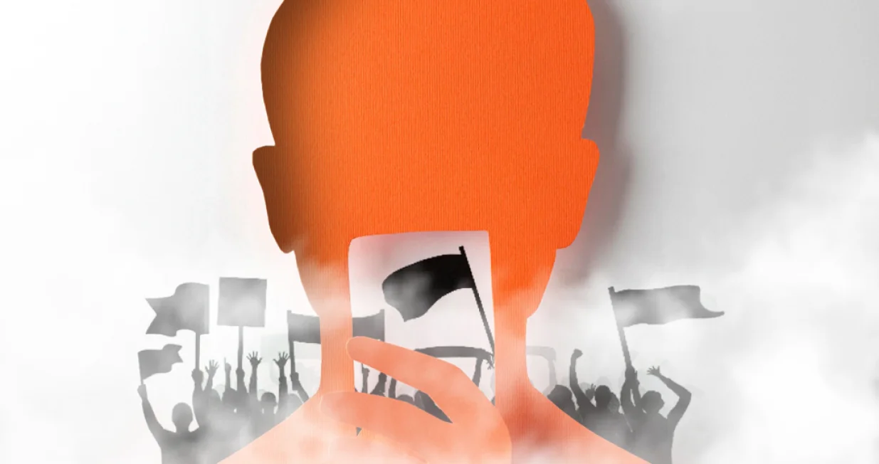 vizual za kolumnu gojka berića - Pravda u dimu ulice, protesti diljem planete/Benjamin Krnić