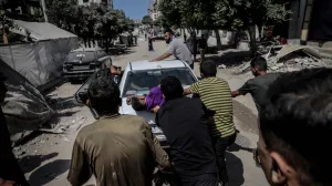 GAZA, PALESTINA - 16. SEPTEMBAR 2025.Najmanje 38 ljudi je poginulo, a viЕЎe od 40 je povrijeД'eno u danaЕЎnjim izraelskim napadima u nekoliko podruДЌja u gradu Gazi i centralnom dijelu enklave, rekli su medicinski izvori za Anadolu. (Saeed M. M. T. Jaras - Anadolu Agency)/