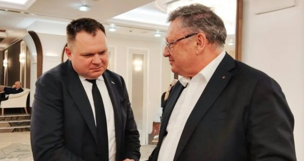 Željko Budimir, ministar unutrašnjih poslova u nelegalnoj Vladi RS i zamjeniko ministra unutrašnjih poslova Rusije Igor Nikolajević Zubov/Rtrs