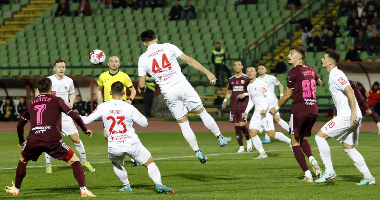 Sarajevo - VeležAdi MehremićGiorgi GuliashviliOmar PršešKlemen ŠturmMirza KazlagićAleksandar ĐorđevićAldin TurkešNikola Savić/Foto: 
