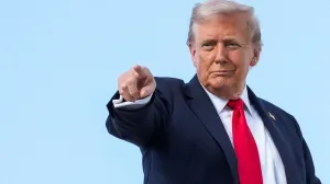 U.S. President Donald Trump gestures, while he boards Air Force One, as he departs for New York at Joint Base Andrews, Maryland, U.S., September 11, 2025. REUTERS/Ken Cedeno  TPX IMAGES OF THE DAY/Ken Cedeno