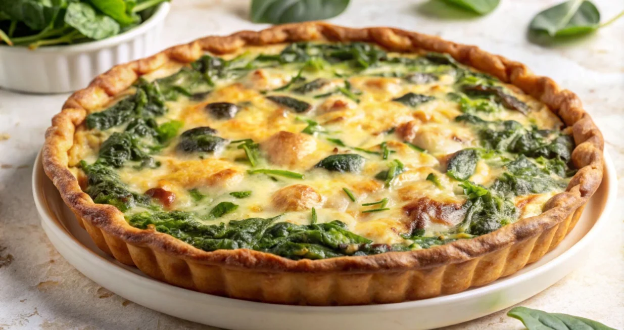 Quiche sa špinatom i sirom//