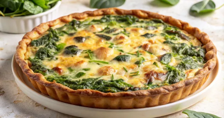 Quiche sa špinatom i sirom//