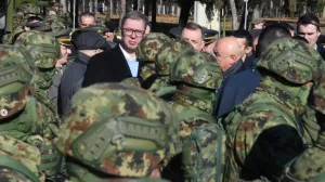 Aleksandar Vučić i Milorad Dodik, prikaz vojne opreme Vojske Srbije (Vojska Srbije), kasarna Topčider, Srbija/Instagram