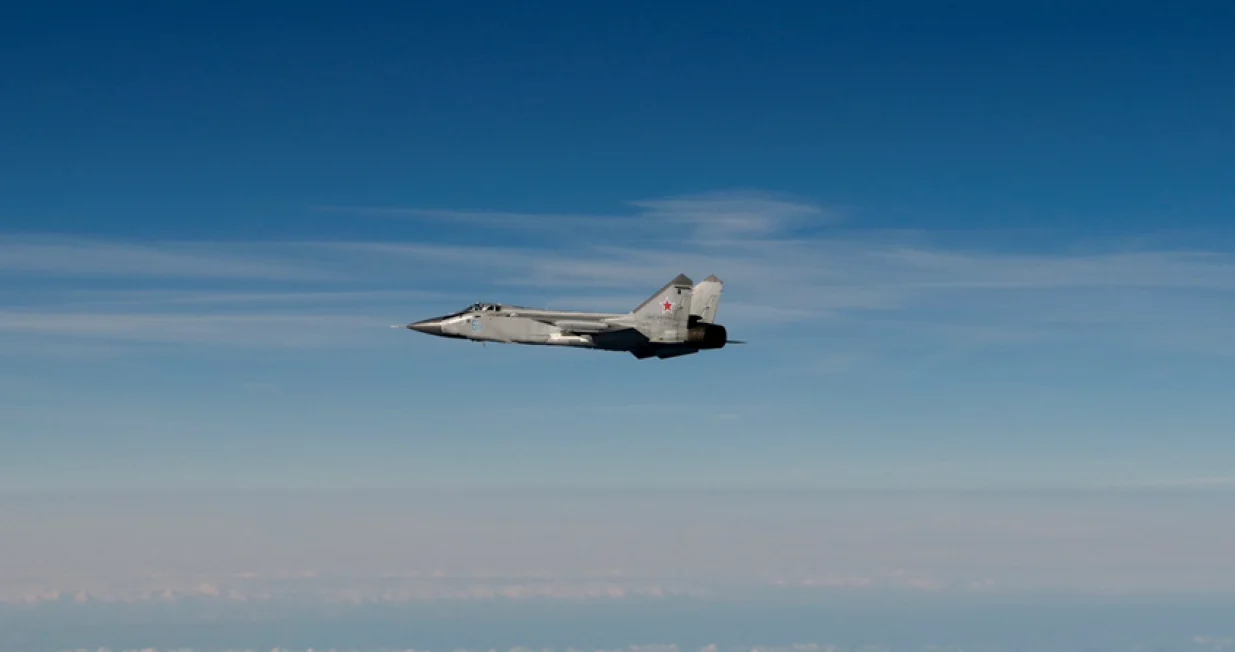 Švedska vojska kaže da je na fotografiji ruski MiG-31 nakon što je napustio estonski zračni prostor /X/Švedske odbrambene snage/X/Švedske Odbrambene Snage 