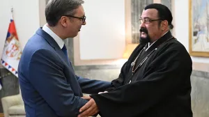 Aleksandar Vučić i Steven Seagal//