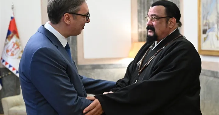 Aleksandar Vučić i Steven Seagal//