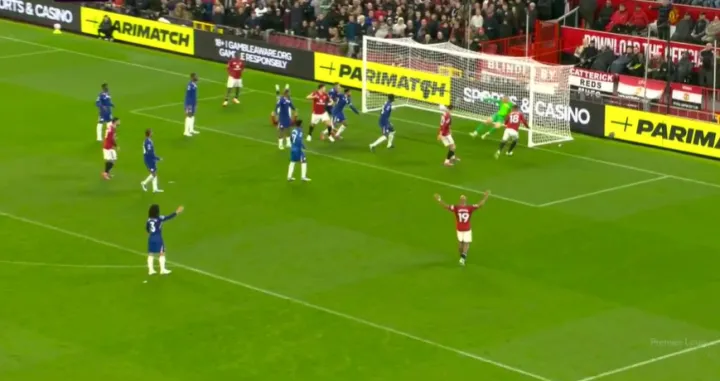 Gol Uniteda protiv Chelseaja (FOTO: Screenshot)/Foto: 