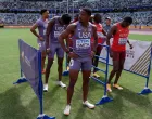 World Athletics Championships Tokyo 2025 - Men's 4 x 400m Relay Round 1 - Japan National Stadium, Tokyo, Japan - September 21, 2025 Demarius Smith of the U.S. reacts before the race REUTERS/Aleksandra Szmigiel/Foto: Aleksandra Szmigiel