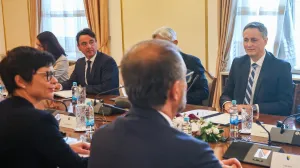 Denis Bećirović na sastanku sa Martom Kos, Marta Kos evropska komesarka za proširenje, Predsjedništvo BiH/Facebook