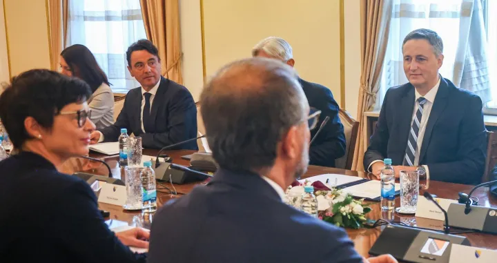 Denis Bećirović na sastanku sa Martom Kos, Marta Kos evropska komesarka za proširenje, Predsjedništvo BiH/Facebook