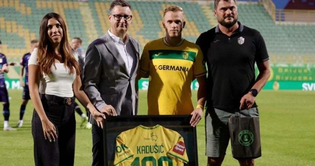 Advan Kadušić odigrao 100. utakmicu za Istru 1961 (FOTO: Istra 1961)/Foto: 