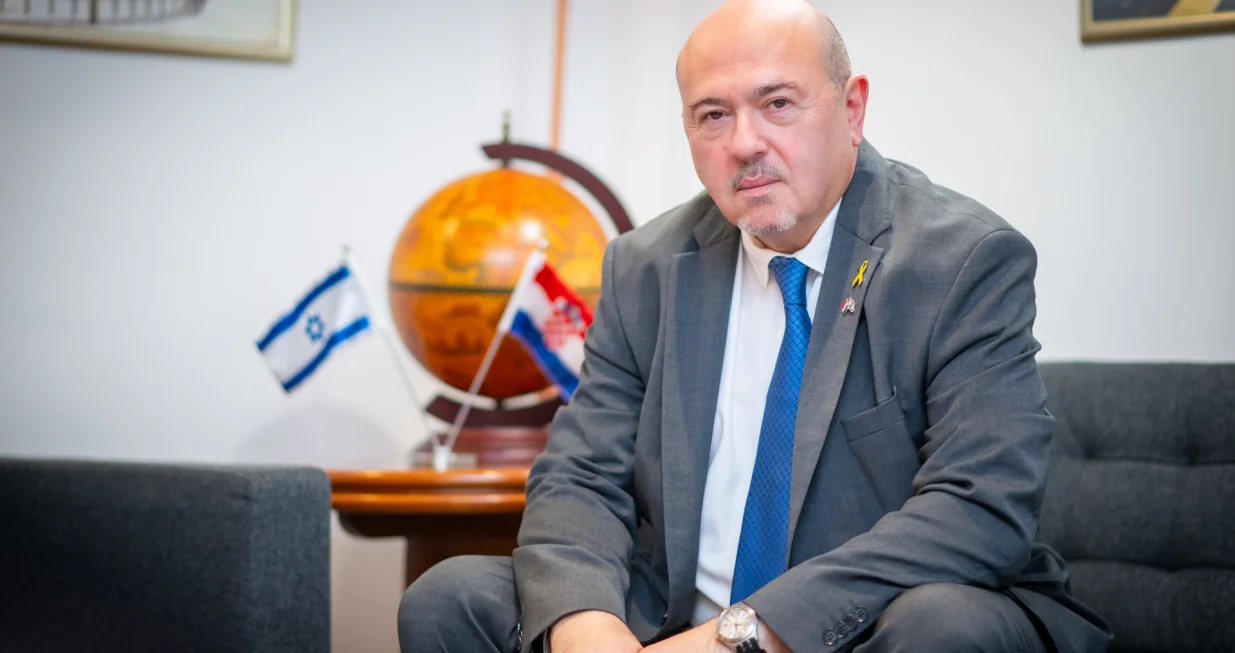 26.09.2024., Zagreb - Izraelski veleposlanik Gary Koren. Photo: Neva Zganec/PIXSELL/Neva Zganec/pixsell