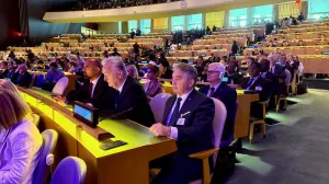 Predsjedavajući Predsjedništva Bosne i Hercegovine Željko Komšić boravi u New Yorku gdje učestvuje na sastanku na visokom nivou povodom obilježavanja 80 godina od osnivanja Ujedinjenih nacija i usvajanja Povelje UN-a./