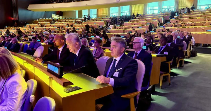 Predsjedavajući Predsjedništva Bosne i Hercegovine Željko Komšić boravi u New Yorku gdje učestvuje na sastanku na visokom nivou povodom obilježavanja 80 godina od osnivanja Ujedinjenih nacija i usvajanja Povelje UN-a./