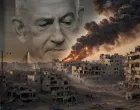 Vizual za kolumnu Adamira Jerkovića, Benjamin Netanyahu, Izrael, Gaza, napad, genocid/Benjamin Krnić