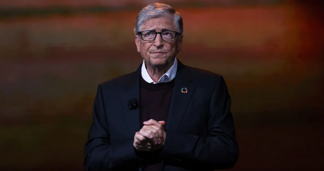 Bill Gates makes opening remarks during the annual Gates Foundation's Goalkeepers Summit in Manhattan, New York City, U.S., September 22, 2025. REUTERS/Caitlin Ochs/Caitlin Ochs