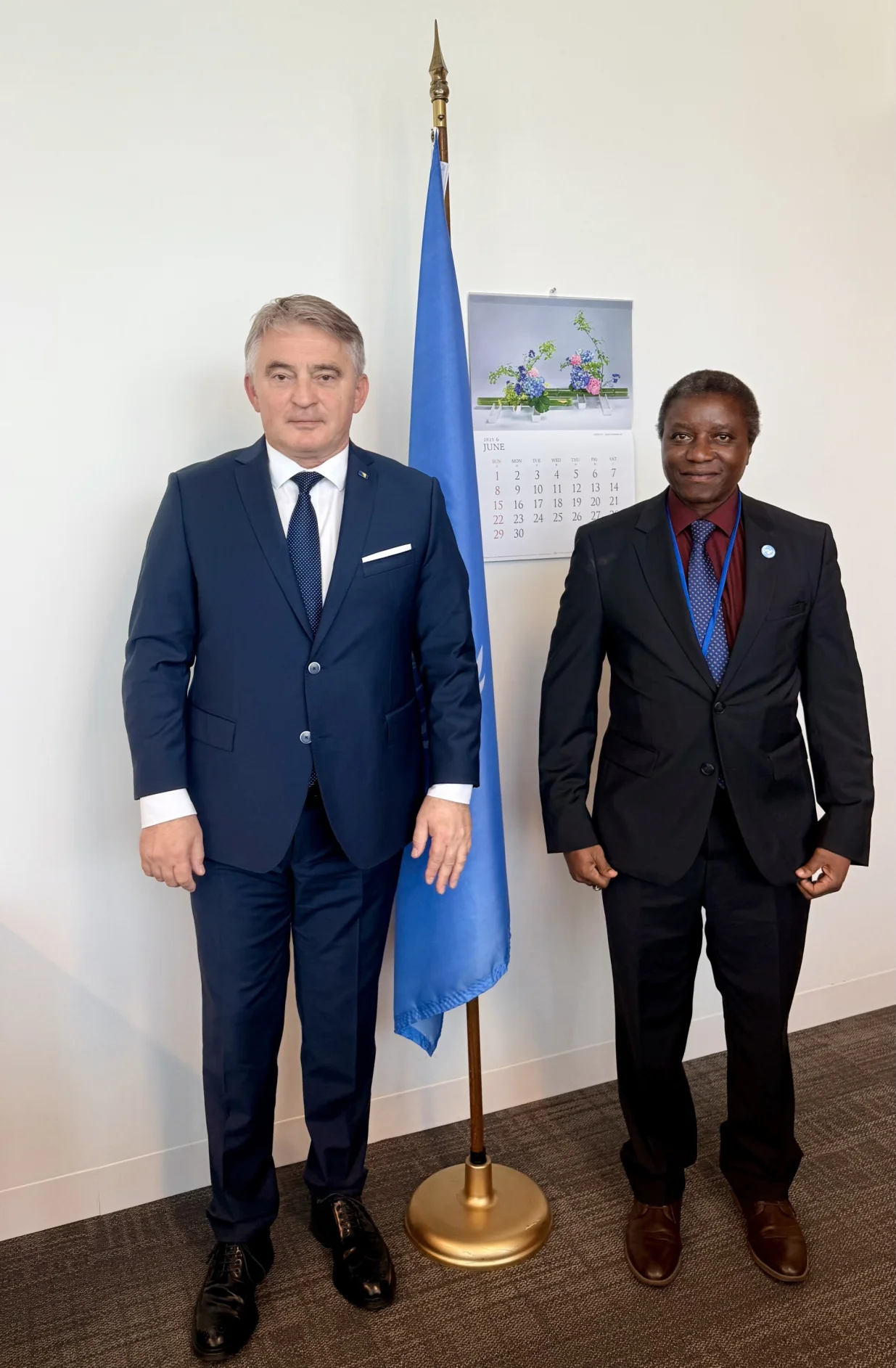 Željko Komšić i Chaloka Beyani u sjedištu UN-a u New Yorku//