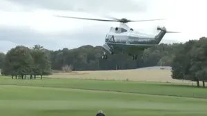 Helikopter u kojem se nalazio Donald Trump/Prtsc
