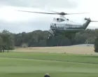 Helikopter u kojem se nalazio Donald Trump/Prtsc