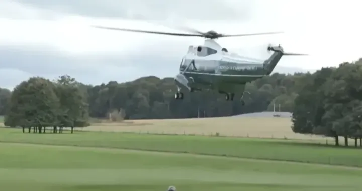 Helikopter u kojem se nalazio Donald Trump/Prtsc