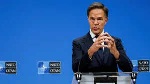 NATO Secretary General Mark Rutte speaks during a press conference at the Alliance's headquarters in Brussels, Belgium September 23, 2025. REUTERS/Geert Vanden Wijngaert/Geert Vanden Wijngaert