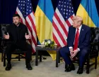 U.S. President Donald Trump meets with Ukrainian President Volodymyr Zelenskiy during the 80th United Nations General Assembly, in New York City, New York, U.S., September 23, 2025. REUTERS/Al Drago/Alexander Drago