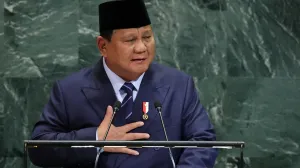 Indonesia's President Prabowo Subianto addresses the 80th United Nations General Assembly at U.N. headquarters in New York, U.S., September 23, 2025. REUTERS/MIKE SEGAR/Mike Segar